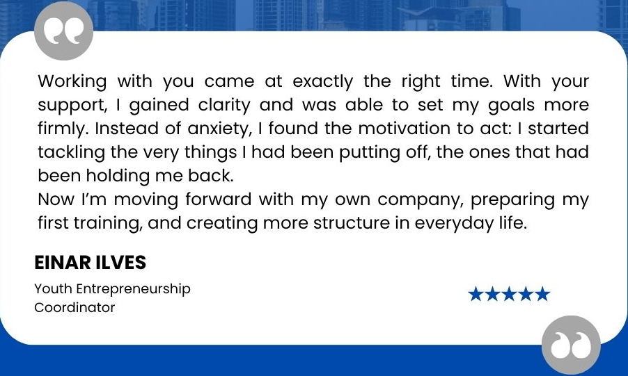 Testimonial by Einar Ilves